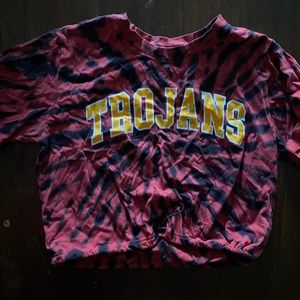 VS Pink USC Trojans Crop Top